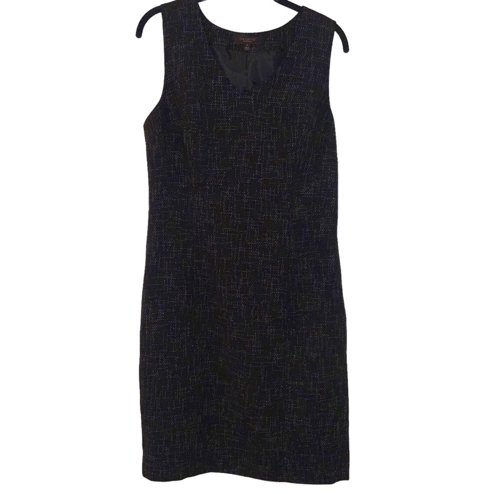 The Limited linen dress size 10, black with gray
